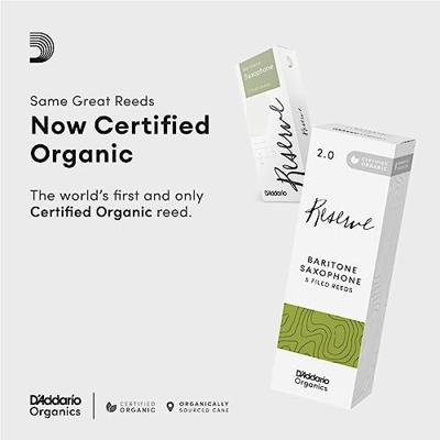 D&apos;Addario Woodwinds ODLR0545 Organic Reserve Baritonsaxofoonrieten, 4.5, 5-pack