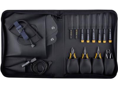BERNSTEIN Tools for Electronics Antistatic 2220 Gereedschapsset Professioneel Incl. tas 12-delig