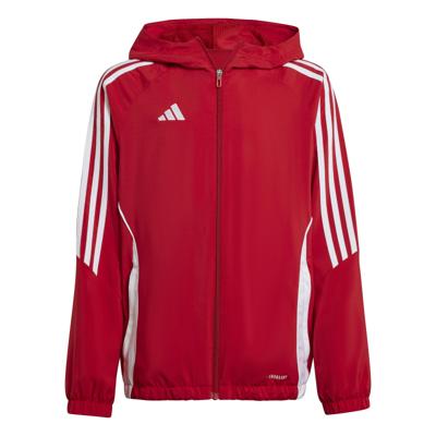 adidas Tiro 24 Windbreaker Kids Rood Wit adidas Tiro 24 Windbreaker Kids Rood Wit