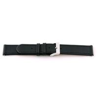 Horlogeband Universeel F100 Leder Zwart 18mm - thumbnail