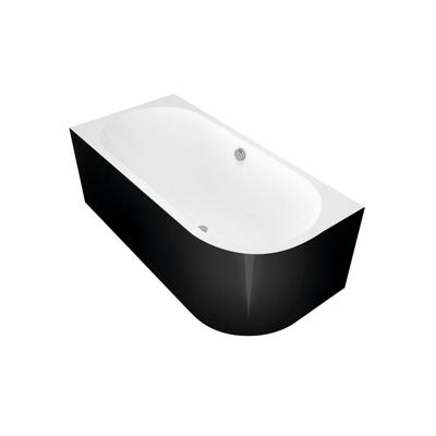 Ligbad Polysan Viva 180x75x60 cm Asymmetrisch Links Zwart /Wit Polysan Ligbad Polysan Viva 180x75x60 cm Asymmetrisch Links Zwart /Wit Polysan