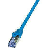 LogiLink CQ3016S RJ45 Netwerkkabel, patchkabel CAT 6A S/FTP 0.25 m Blauw Vlambestendig, Snagless 1 stuk(s) - thumbnail
