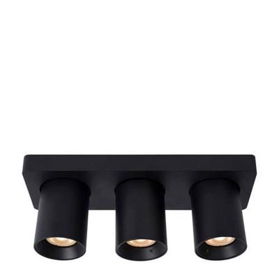 Lucide NIGEL - Plafondspot - LED Dim to warm - GU10 - 3x5W 2200K/3000K - Zwart Lucide NIGEL - Plafondspot - LED Dim to warm - GU10 - 3x5W 2200K/3000K - Zwart
