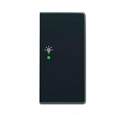 Busch-Jaeger 2CKA006220A0062 Wipschakelaar licht Afdekking 2-voudig Carat Antraciet, Zwart-grijs 1 stuk(s)