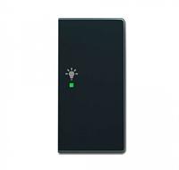 Busch-Jaeger 2CKA006220A0062 Wipschakelaar licht Afdekking 2-voudig Carat Antraciet, Zwart-grijs 1 stuk(s) - thumbnail