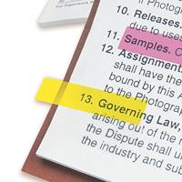 Post-it index translucent, ft 11,9 x 43,2 mm, houder met 20 tabs in 5 verschillende kleuren - thumbnail