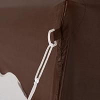 Vouwbare Partytent Capri 3x3m Donkerbruin - thumbnail