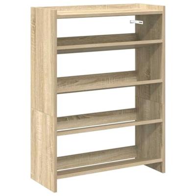 Schoenenrek 60x25x81 cm bewerkt hout sonoma eikenkleurig
