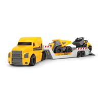 Dickie volvo micro transporter met werkvoertuigen - thumbnail