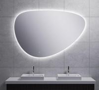 Spiegel Wiesbaden Uovo Organisch Dimbaar LED Verlichting Condensvrij 140 cm - thumbnail
