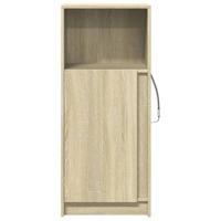 Dressoir met LED 42,5x34x100 cm bewerkt hout sonoma eikenkleur - thumbnail
