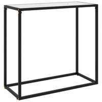 Wandtafel 80x35x75 cm gehard glas wit - thumbnail