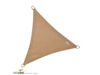 Nesling Coolfit schaduwdoek driehoek zand 3.6 x 3.6 x 3.6 meter - thumbnail