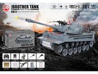 Brother Tank 1/18 German Tiger 1 - Grijs - thumbnail