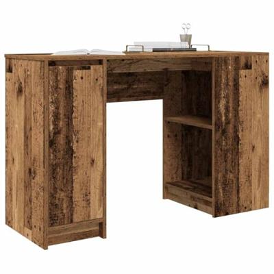 Bureau 120x42x76 cm spaanplaat oud hout