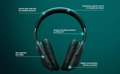 Sennheiser Epos Adapt UC MS 660BT, zwart