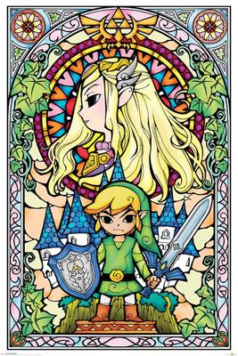 Poster The Legend of Zelda - Stained Glass 61x91,5cm Poster The Legend of Zelda - Stained Glass 61x91,5cm