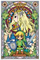 Poster The Legend of Zelda - Stained Glass 61x91,5cm - thumbnail