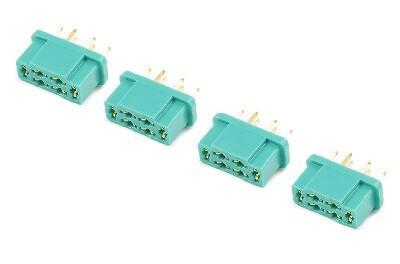 Connector - MPX - Goudcontacten - Man - 4 stuks
