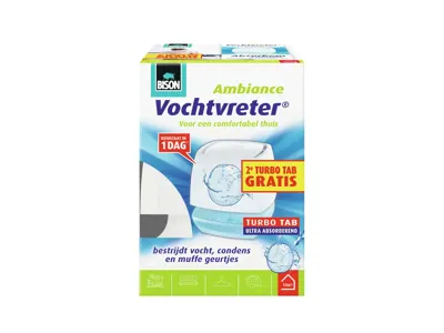 Bison Vochtvreter ambiance 100g wit + 2e navul