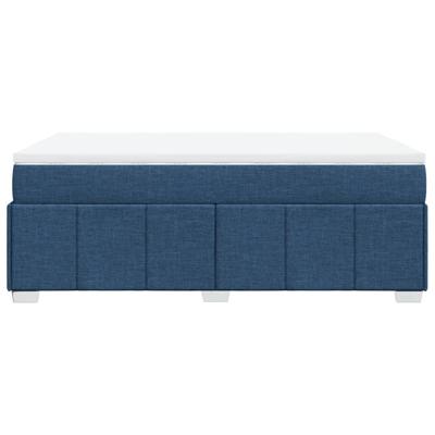 Boxspring met matras stof blauw 120x200 cm - thumbnail