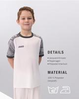 JAKO 4224K Shirt Iconic Km Kids - Wit/Zachtgrijs/Antra Light - 128 - thumbnail