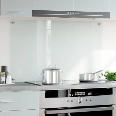 VidaXL Spatscherm keuken 100x60 cm gehard glas transparant