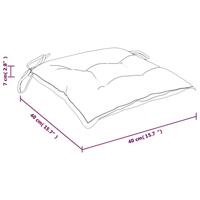 VidaXL Stoelkussens 4 st 40x40x7 cm stof turquoise - thumbnail