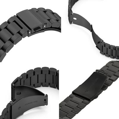 Stalen schakelband - Zwart - Geschikt voor Apple watch 38mm / 40mm / 41mm / 42mm