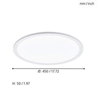 Eglo PlafondlampSarsina 45cm - 4000K wit - 97502 - thumbnail
