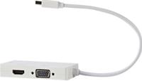 Nedis CCGB37465WT02 Mini Displayport-adapterkabel, Multiport Mini-displayport Male - Vga Female + Dvi-d 24+1-pins Female + Hdmi™-ingang 0,2 M Wit - thumbnail