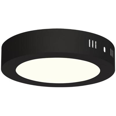 LED Downlight 12W - Natuurlijk Wit 4200K - Mat Zwart - Ø170mm