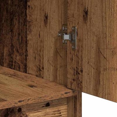 Dressoir met lade Oud hout 40 x 40,5 x 75 cm Bewerkt hout