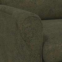 Fauteuil Leger groen 76 x 94 x 102 cm Kunstleer - thumbnail