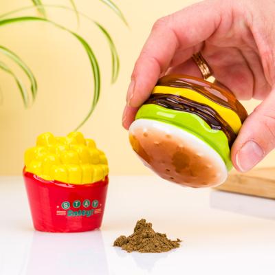 Peper & zoutstel Burger&Fries 5,5x4,5cm