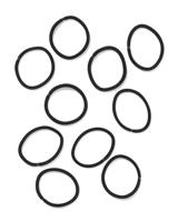 HEMA Haarelastiekjes zwart- 10 stuks (zwart) - thumbnail