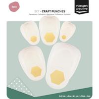 Vaessen Creative • figuurpons set zeshoeken 5st. - thumbnail