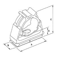 Fischer SCN 20 Vergrendelingsclip 36 mm Kunststof 501262 100 stuk(s) (l x b x h) 36 x 16 x 36 mm - thumbnail