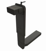 Ubbink VloerVent Cobra - rechthoek WF - incl. rooster - zwart - thumbnail