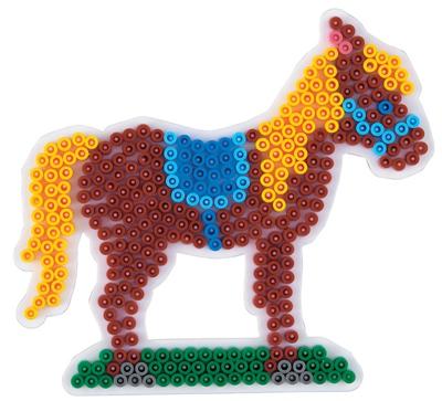 Hama strijkkralen grondplaat paard wit