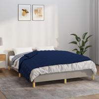 VidaXL Verzwaringsdeken 120x180 cm 5 kg stof blauw - thumbnail