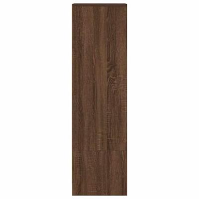 Hoge kast 29,5x34x119,5 cm spaanplaat bruin eikenkleurig