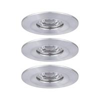Paulmann 94305 EBL Nova mini Coin LED-inbouwlamp Set van 3 stuks LED 4 W Aluminium - thumbnail