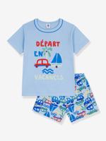 Pyjama short jongen blauw - thumbnail