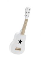 Kid's Concept houten gitaar met 6 snaren 53 cm wit - thumbnail