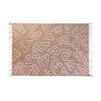 Tapijt DKD Home Decor Roze Terra cotta Wit Franjes Stads (160 x 230 x 1 cm) - thumbnail
