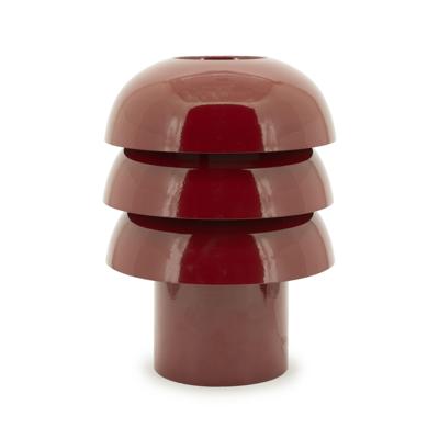 By-Boo Tafellamp 'Curo' 35cm hoog, kleur Burgundy