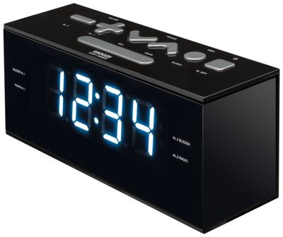 Bigben Interactive Strakke wekkerradio - zwart Bigben Interactive Strakke wekkerradio - zwart
