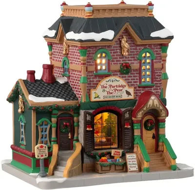 The Partridge en The Pear Kersthuisje LEMAX - Lemax