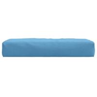 VidaXL Palletkussen 60x60x10 cm stof gemêleerd blauw - thumbnail